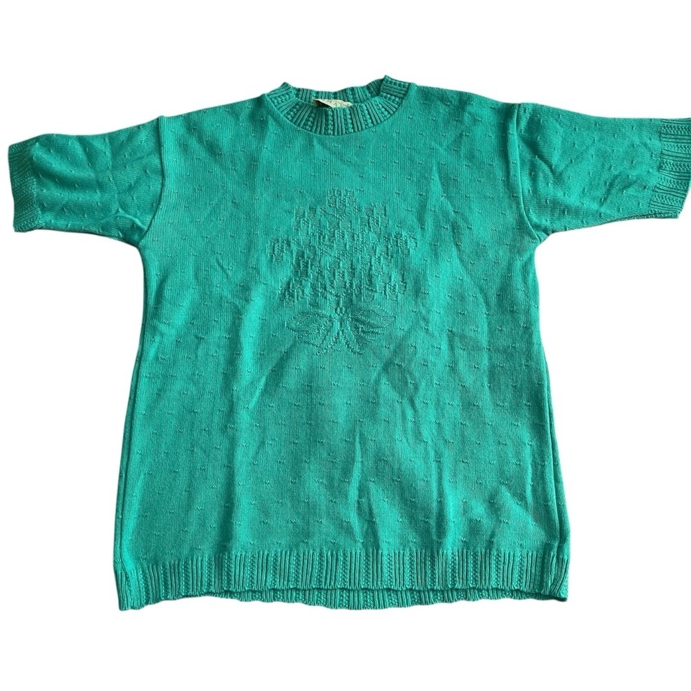 Country Romance Green Cottagecore Knit Top US S